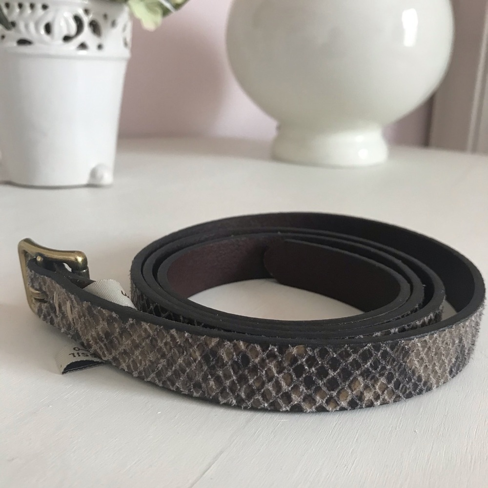 NWOT Fossil animal print textured belt - Picture 2 of 4